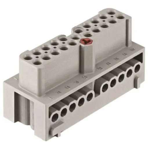 HARTING Heavy Duty Power Connector Insert, 16A, Female, Han-Eco Series, 20 Contacts - 19410202701 product image