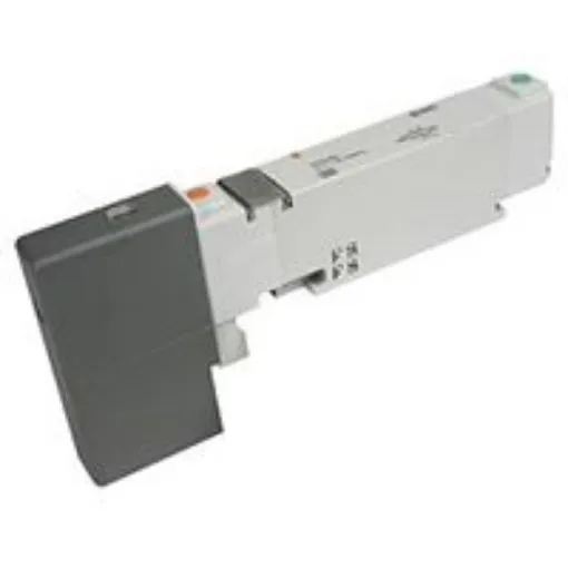 SMC 5/3 Pneumatic Solenoid Valve - Solenoid/Pilot/Spring VCQ2000 Series 24V dc - VQC2301N-51 product image
