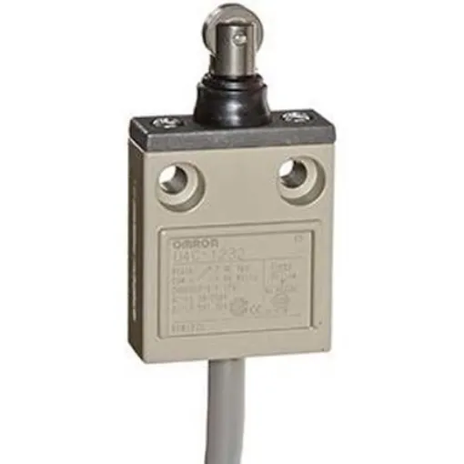 Omron Roller Plunger Limit Switch, NO/NC, IP67, SPDT, 125V ac Max, 100mA Max - D4C-4232 product image