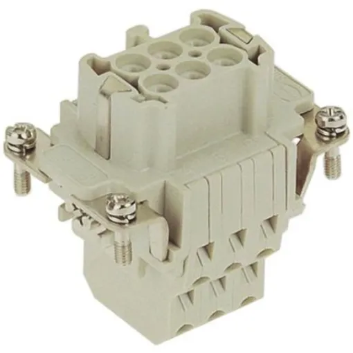 HARTING Heavy Duty Power Connector Insert, 16A, Female, HAN ESS Series, 6 Contacts - 09330062772 product image