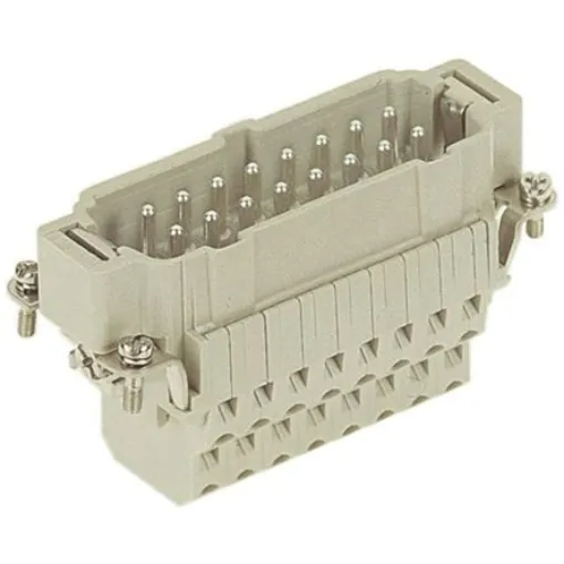 HARTING Heavy Duty Power Connector Insert, 16A, Male, HAN ESS Series, 16 Contacts - 09330162672 product image