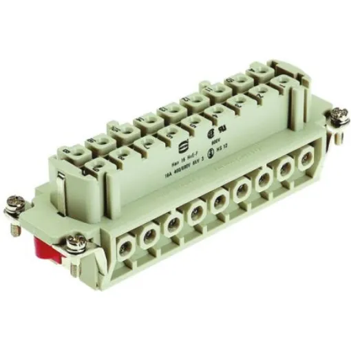 HARTING Heavy Duty Power Connector Insert, 16A, Female, Han Hv E Series, 16 Contacts - 09340162701 product image