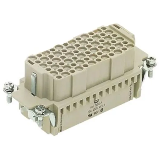 HARTING Heavy Duty Power Connector Insert, 10A, Female, Han DD Series, 72 Contacts - 09160723111 product image