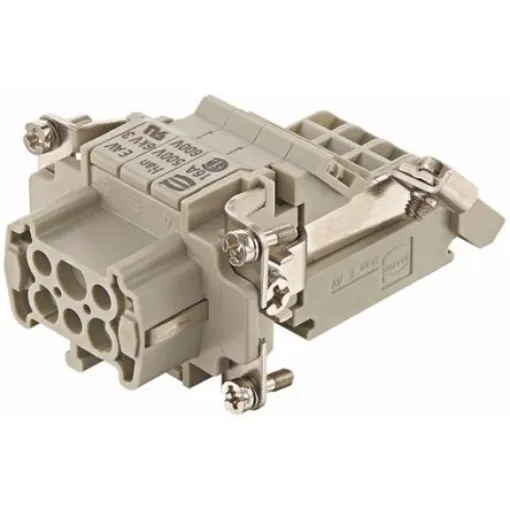 HARTING Heavy Duty Power Connector Insert, 16A, Female, Han E Series, 6 Contacts - 09330064735 product image