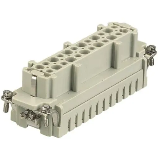 HARTING Heavy Duty Power Connector Insert, 16A, Female, Han E Series, 24 Contacts - 09330242712 product image