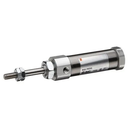 SMC Pneumatic Piston Rod Cylinder - 5/8in Bore, 5in Stroke, NCJ2 Series, Double Acting - NCDJ2B16-500-B product image