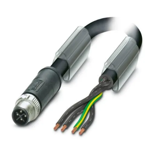 Phoenix Contact Straight Male 4 way M12 to Unterminated Sensor Actuator Cable, 2m - 1408836 product image
