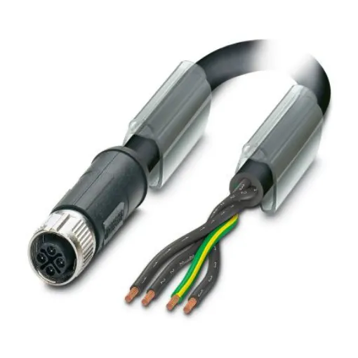 Phoenix Contact Straight Female 4 way M12 to Unterminated Sensor Actuator Cable, 5m - 1408845 product image