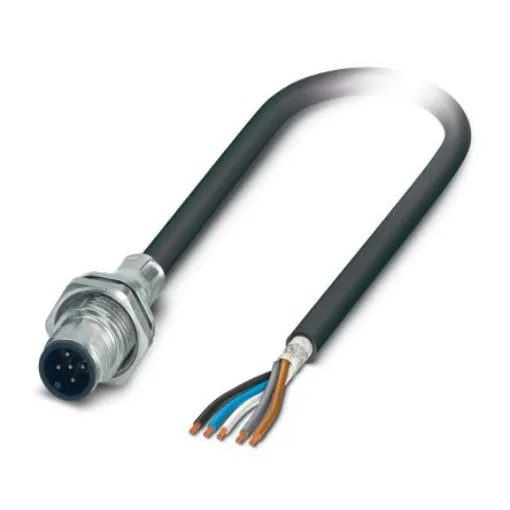 Phoenix Contact Straight Male 5 way M12 to Unterminated Sensor Actuator Cable, 2m - 1419412 product image