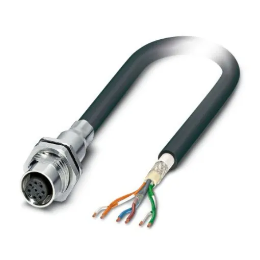 Phoenix Contact Straight Female 6 way M12 to Unterminated Sensor Actuator Cable, 5m - 1429127 product image
