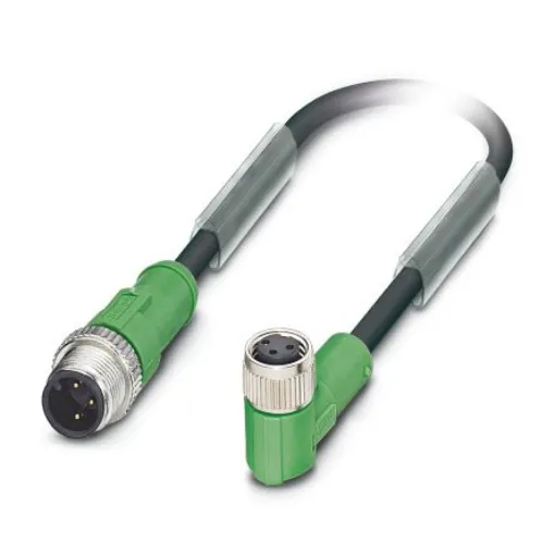 Phoenix Contact Straight Male 3 way M12 to Right Angle Female 3 way M8 Sensor Actuator Cable, 3m - 1668865 product image
