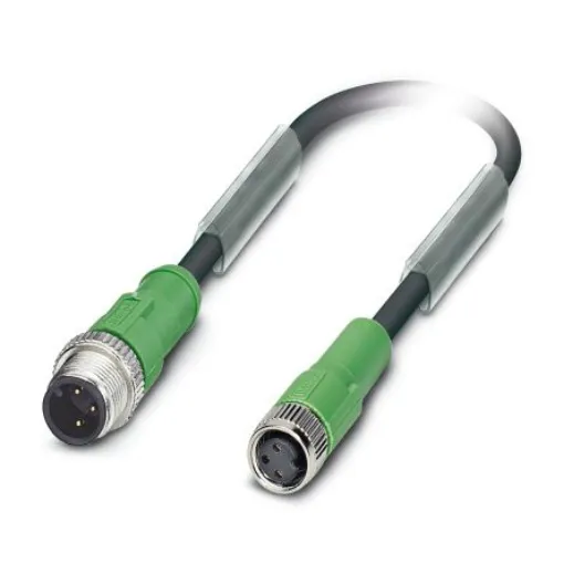Phoenix Contact Straight Male 3 way M12 to Straight Female 3 way M8 Sensor Actuator Cable, 3m - 1668823 product image