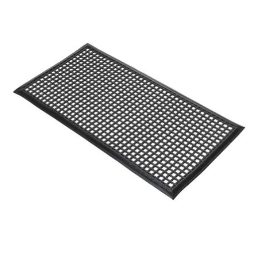 Coba Europe Entramat, Entrance Mat, Cross Ribbed, Indoor, Outdoor Use, Black, 0.6m 1.2m 12mm - ES010101 product image