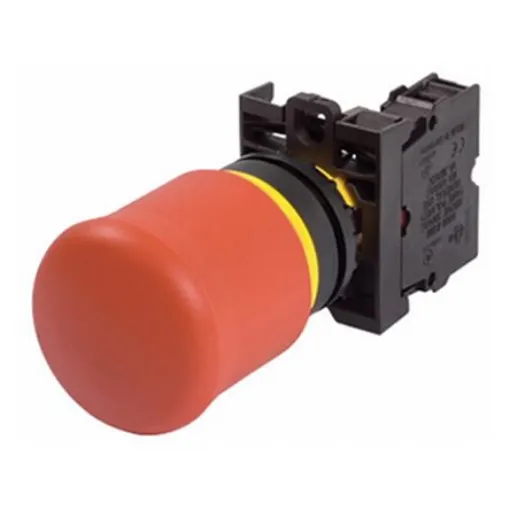 Eaton M22 Series Pull Release Emergency Stop Push Button, Panel Mount, 22mm Cutout, 2NC, IP66, IP69 - 190929 M22-PV-K02 product image
