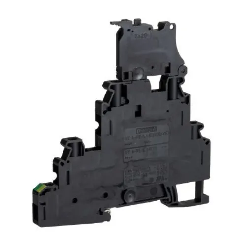 Phoenix Contact 3214322 UT 4-PE/L/HESILED 60 (5X20) Series Black, Triple-Level, Screw Termination, Fused product image
