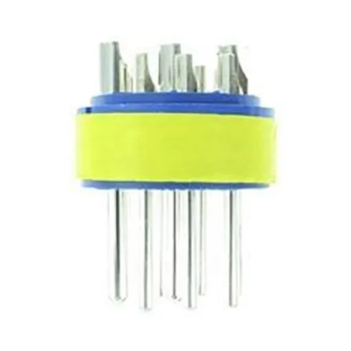 Amphenol Industrial Male Connector Insert size 24 9 Way for use with 97 Series Standard Cylindrical Connectors - 97-24-11P product image