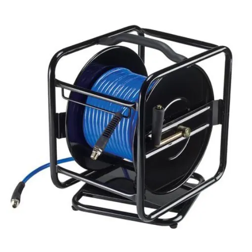 RS PRO Free Standing 30m Air Hose Reel, 8mm Inner Diameter - 8738854 product image