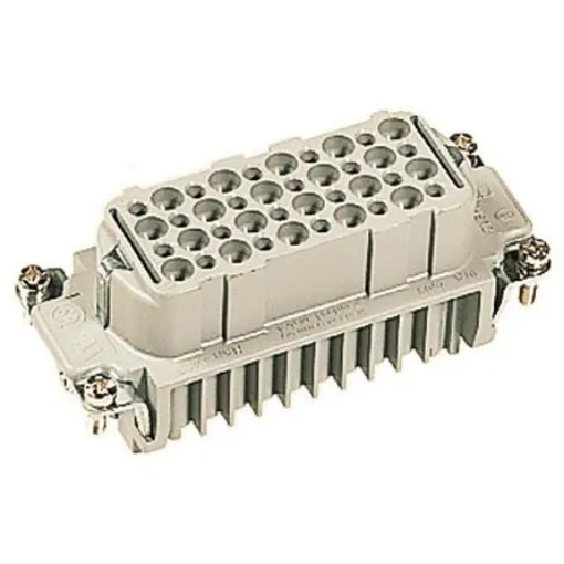 HARTING Heavy Duty Power Connector Insert, 10A, Female, Han D HMC Series, 40 Contacts - 09212403101 product image