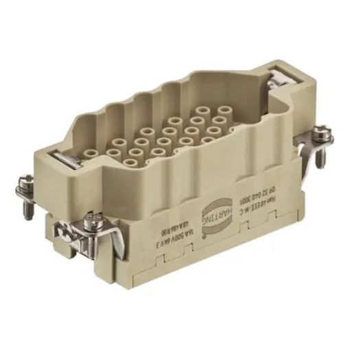 HARTING Heavy Duty Power Connector Insert, 16A, Male, Han EEE HMC Series, 40 Contacts - 09322403001 product image