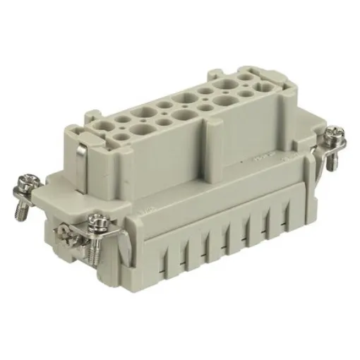 HARTING Heavy Duty Power Connector Insert, 16A, Female, Han E HMC Series, 16 Contacts - 09332162702 product image