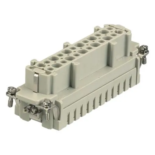 HARTING Heavy Duty Power Connector Insert, 16A, Female, Han E HMC Series, 24 Contacts - 09332242702 product image