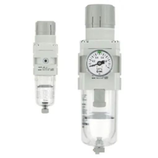 SMC AW Filter Regulator, 5µm, G 1/4, Automatic, 10 bar - AW30-F02D-B product image