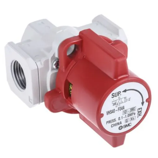 SMC Locking Shut-Off Valve Pneumatic Relay Pneumatic Manual Control Valve VHS40 Series, G 1/2, 1/2in, III B - VHS40-F04A product image
