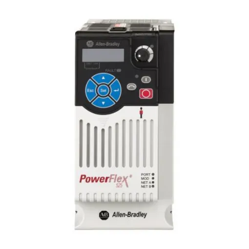 Allen Bradley Inverter Drive, 1.5 kW, 1 Phase, 230 V ac, 8 A, PowerFlex 525 Series - 25B-A8P0N114 product image