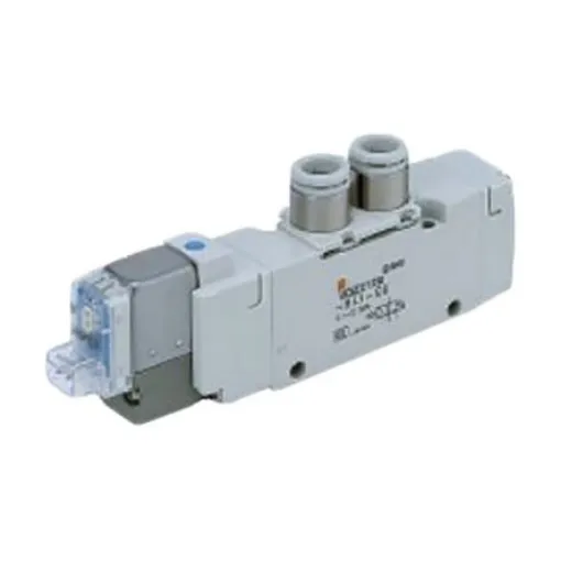 SMC 5/3 Pneumatic Solenoid Valve - Solenoid/Solenoid VQZ1000 Series 24V dc - VQZ1321B-5MJ1-C6-Q product image