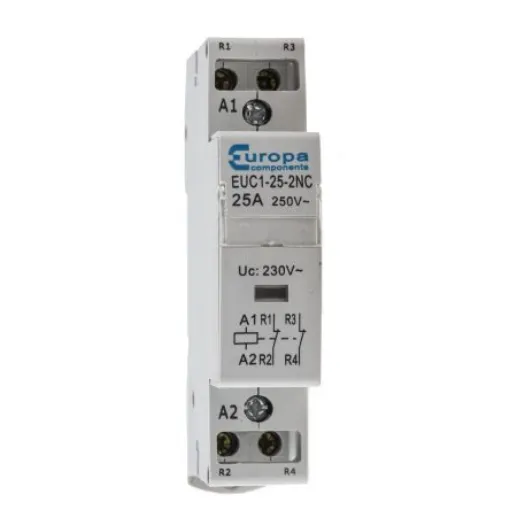 Europa Contactor, 230 V ac Coil, 2-Pole, 25 A, 4 kW, 2NC, 240 V ac - EUC1-25-2NCP product image