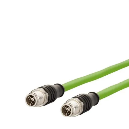 Metz-Connect30064256, 5m Cat6a, Green M12 to Male M12 Male, Shielded, Unterminated Polyurethane Sheath product image