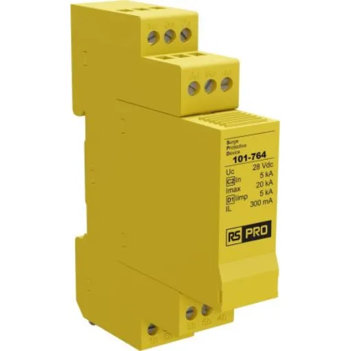 RS PRO Industrial Surge Protector, 5kA, 40 V, DIN Rail Mount - 101764 product image