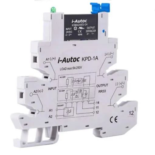 i-Autoc KSMA Series Solid State Interface Relay, DIN Rail Mount - KSMA240D2-12D product image