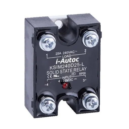 i-Autoc Solid State Relay, 25 A Load, Panel Mount, 440 V ac Load, 32 V dc Control - KSIM380D25-L product image