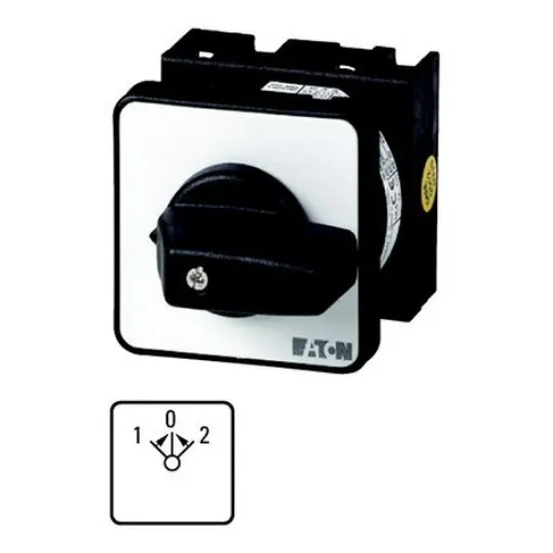 Eaton, DPST 3 Position 45° Changeover Cam Switch, 690V ac, 20A - 022236 T0-2-8215/E product image
