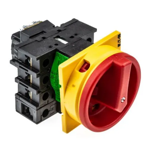 Eaton 3P+N Pole Panel Mount Isolator Switch - 32A Maximum Current, 15kW Power Rating, IP65 - 091079 P1-32/EA/SVB/N product image
