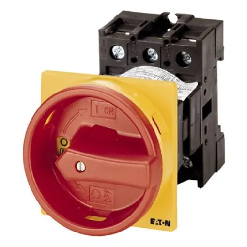 Eaton 3P Pole Panel Mount Isolator Switch - 32A Maximum Current, 15kW Power Rating, IP65 - 095825 P1-32/V/SVB/N product image