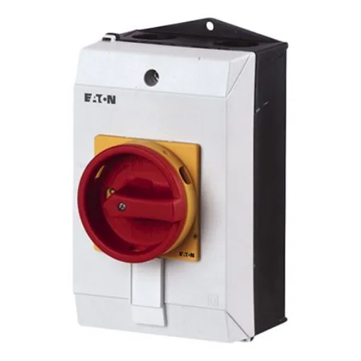 Eaton 3P+N Pole Surface Mount Isolator Switch - 20A Maximum Current, 6.5kW Power Rating, IP65 - 207153 T0-3-15680/I1/SVB product image