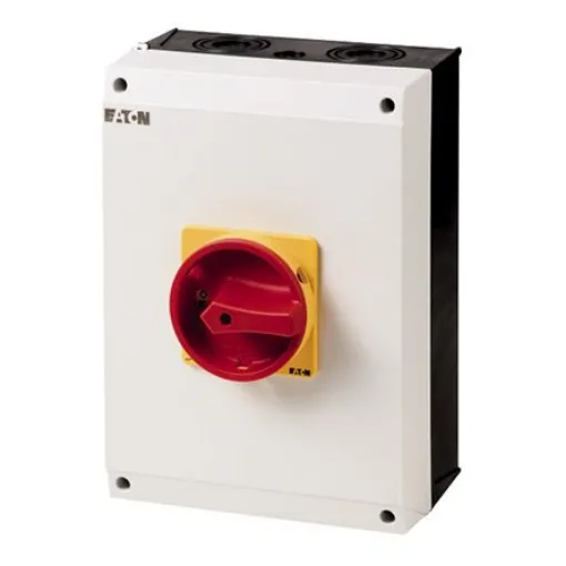 Eaton 3P+N Pole Surface Mount Isolator Switch - 100A Maximum Current, 50kW Power Rating, IP65 - 207379 P3-100/I5/SVB/N product image