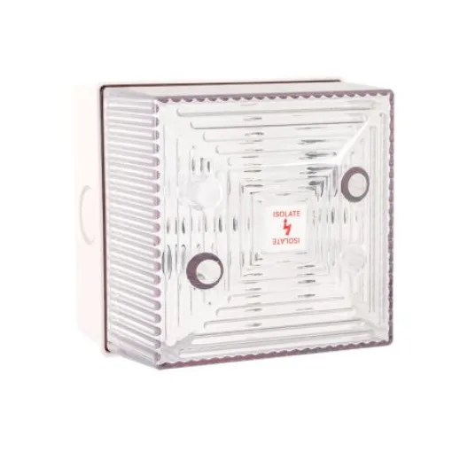 Clifford & Snell FL40 Series Clear Flashing Beacon, 48 V dc, Wall Mount, Xenon Bulb, IP65 - FL40/F50/C/WN product image