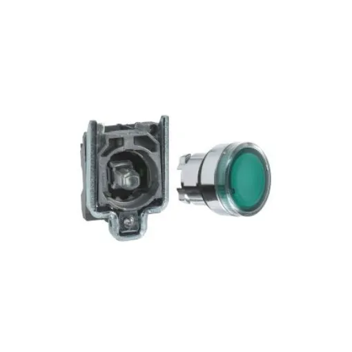 Schneider Electric Harmony XB4 Series Illuminated Push Button, Slow Break, Panel Mount, 22.5mm Cutout, 1NO, 24V ac/dc, - XB4BW33B1 product image