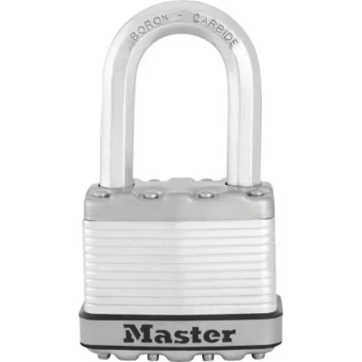 Master Lock Padlock Weatherproof Laminated Steel Padlock, 9mm Shackle, 30mm Body - M5EURDLF product image