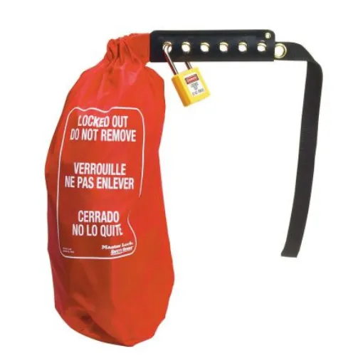 Master Lock Red 6-Lock Nylon Electrical Lockout - 453XL product image