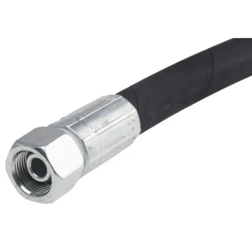 RS PRO 454mm Synthetic Rubber Hydraulic Hose Assembly, 215bar Max Pressure - 1102020 product image