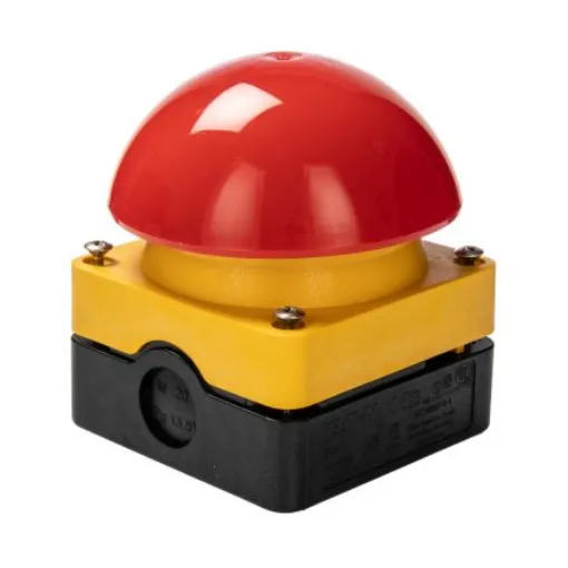 Eaton FAK Series Maintained Push Button Complete Unit, Surface Mount, SPST, IP67, IP69K - 229747 FAK-R/V/KC01/IY product image
