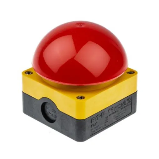 Eaton FAK Series Maintained Push Button Complete Unit, Surface Mount, DPNC, IP67, IP69K - 256790 FAK-R/V/KC02/IY product image