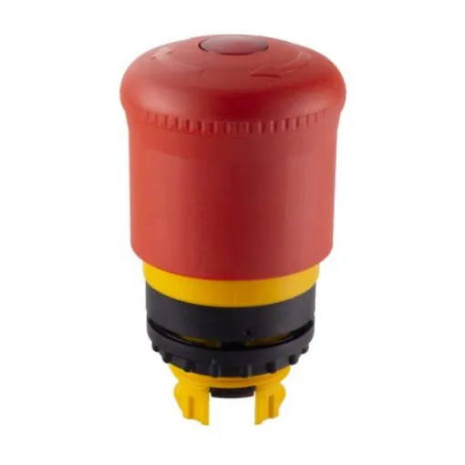 Eaton RMQ Titan M22 Series, Twist Release, Emergency Stop Push Button Head 38mm Diameter - 263469 M22-PVLT product image