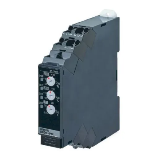 Omron Phase, Voltage Monitoring Relay, 3 Phase, SPDT, DIN Rail - K8DT-PM2CN product image