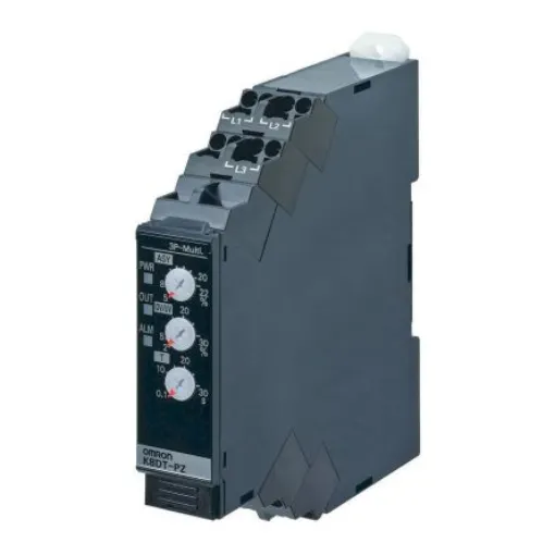 Omron Phase, Voltage Monitoring Relay, 3 Phase, SPDT, DIN Rail - K8DT-PZ2CN product image