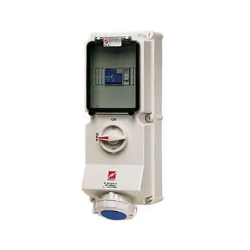 MENNEKES IP67 Blue, White Wall Mount, Rated At 16A, 230 V - 7245RS product image